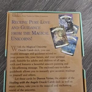 Doreen Virtue Magical Unicorns Oracle Cards - Teal & Gold